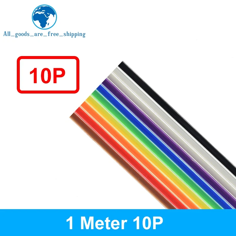 1/3 Meter 10P/12P/14P/16P/20P/26P/34P/40P/50P 1,27 mm Rastermaß Farbiges Flachbandkabel für DuPont-Draht für FC für Dupont-Stecker – Detail 3