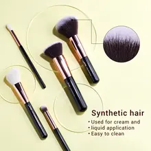 Makeup Brush Set 10-25 pcs Rose Gold/Black #4