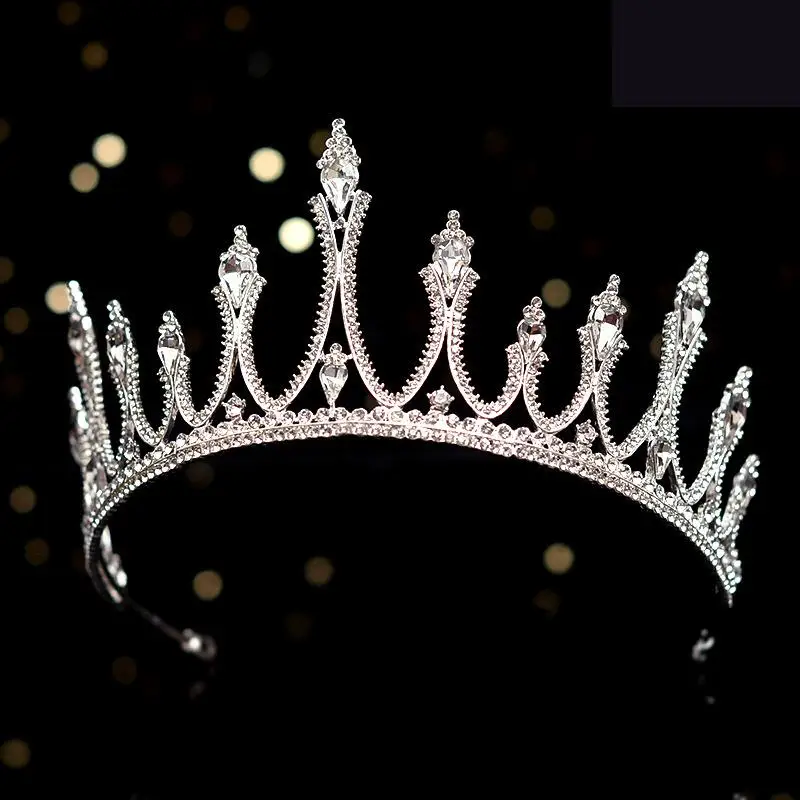 

Luxury Rhinestone Crystal Bridal Tiaras Wedding Crown Party Headband Women Diadem Pageant Princess Hair Jewelry Hair Accessories