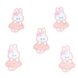 10pcs Cartoon Rabbit Patches Iron On Cute Animal Stickers Handmade Girls Clothes Shoes Bags Hats Sewing Appliques DIY Badge