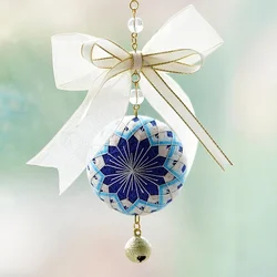 Temari Ball Diy Cross Stitch Sachet Qixi Festival Gifts Car Pendant Embroidery Handmade Material Couples Stitching Accessories