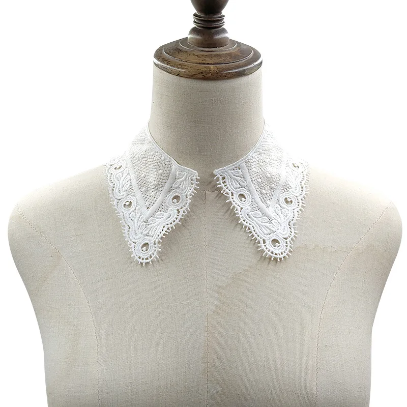 Embroidered Shoulder Collar Lace False Collar Hollow to Flower DIY Shirt Lace Garment Accessories