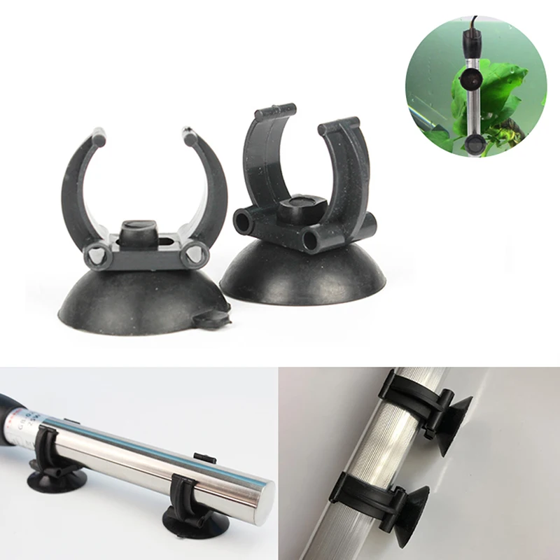 2Pcs Aquarium Sucker Suction Cup Heating Sucker Clips Holders For Air Line Oxygen Tube Hose Pump Suction Cups Aquarium