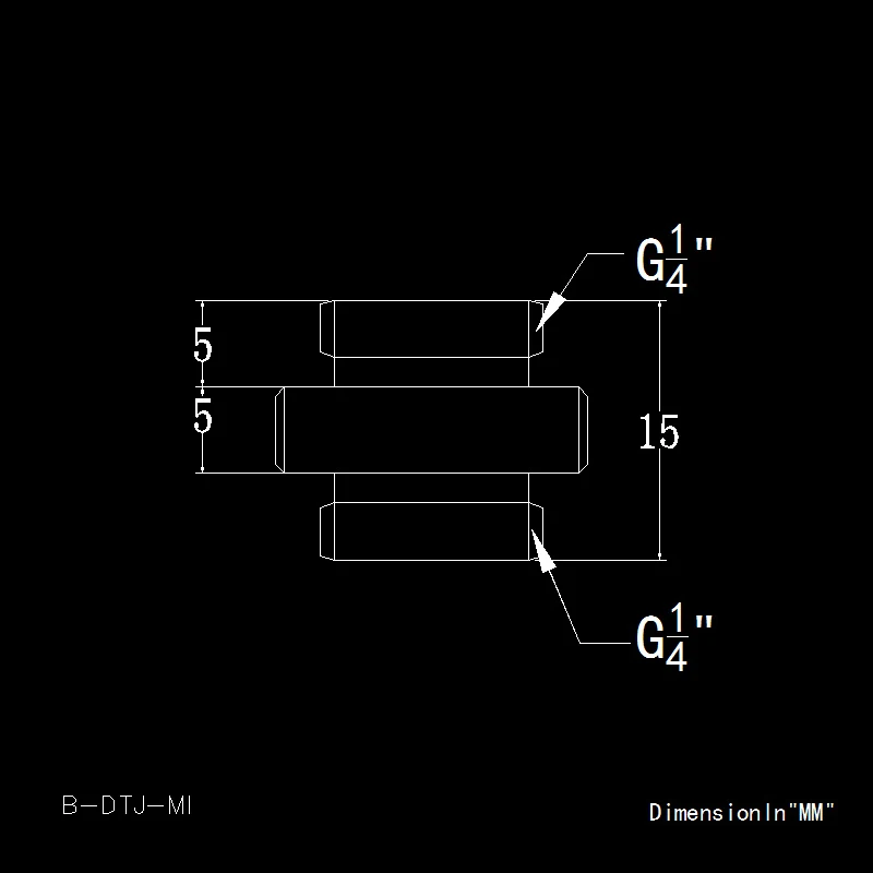 Bykski MINI Nipple Water Cooling Fittings Male To Male Connector For Pump And Reservoir , Drop Shipping,G1/4 \