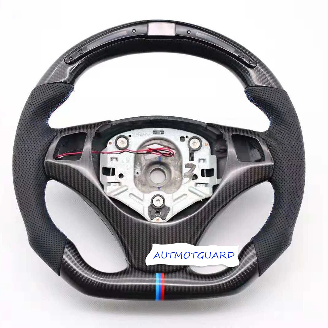 

Real Carbon Fiber LED Steering Wheel Compatible for BMW E92 E90 E91 E93