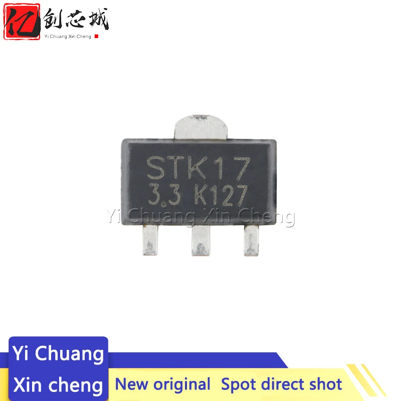 

10PCS New Original AMS1117-3.3S SOT-89 Output 3.3V 1A Low Dropout Linear Regulator LDO Chip