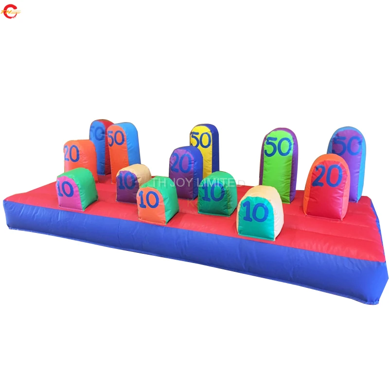 

Free Air Shipping 4*2m Inflatable Hoop Toss Game Commercial Rental Bouncy Toys for Kids and Adults Outdoor Party Events