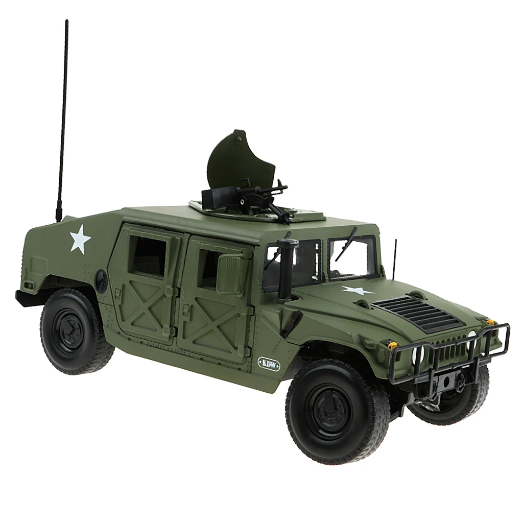 Die-cast Vehicles - 1/18 Scale H1 Army Vehicle Army Models Car Toys Tank, Vehicle