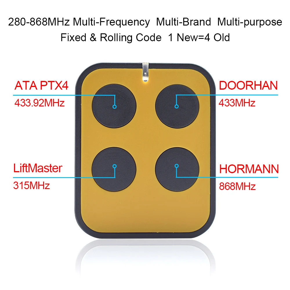 Imagem -03 - Multi Frequency Cloner Controle Remoto Transmissor de Código de Rolamento Porta Keychain Scimagic 280868mhz 433mhz 10 Pcs