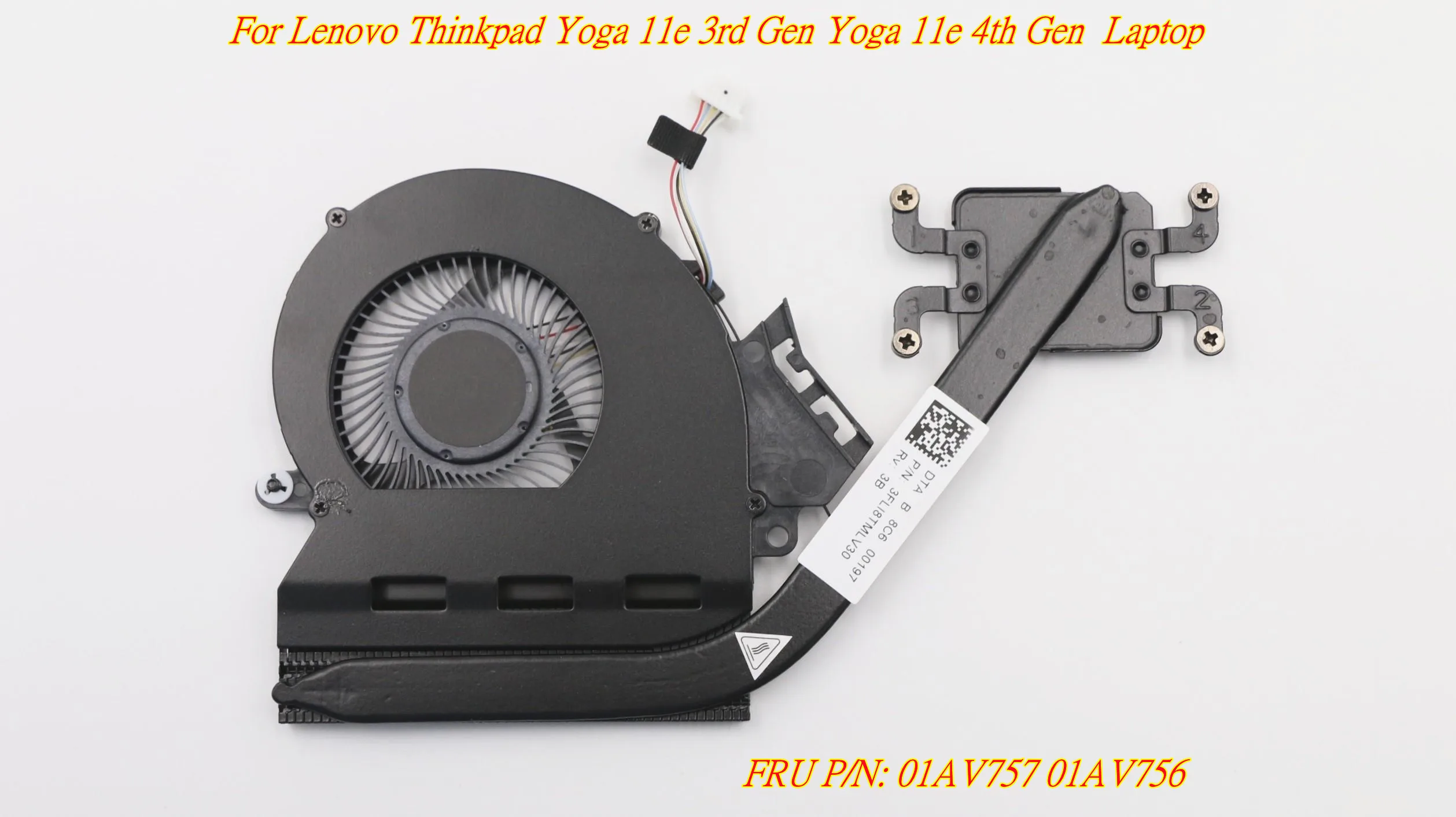 New/Orig For Lenovo Thinkpad Yoga 11e 3rd Gen Yoga 11e 4th Gen Laptop CPU Cooling Heatsink Fan FRU P/N:01AV757 01AV756