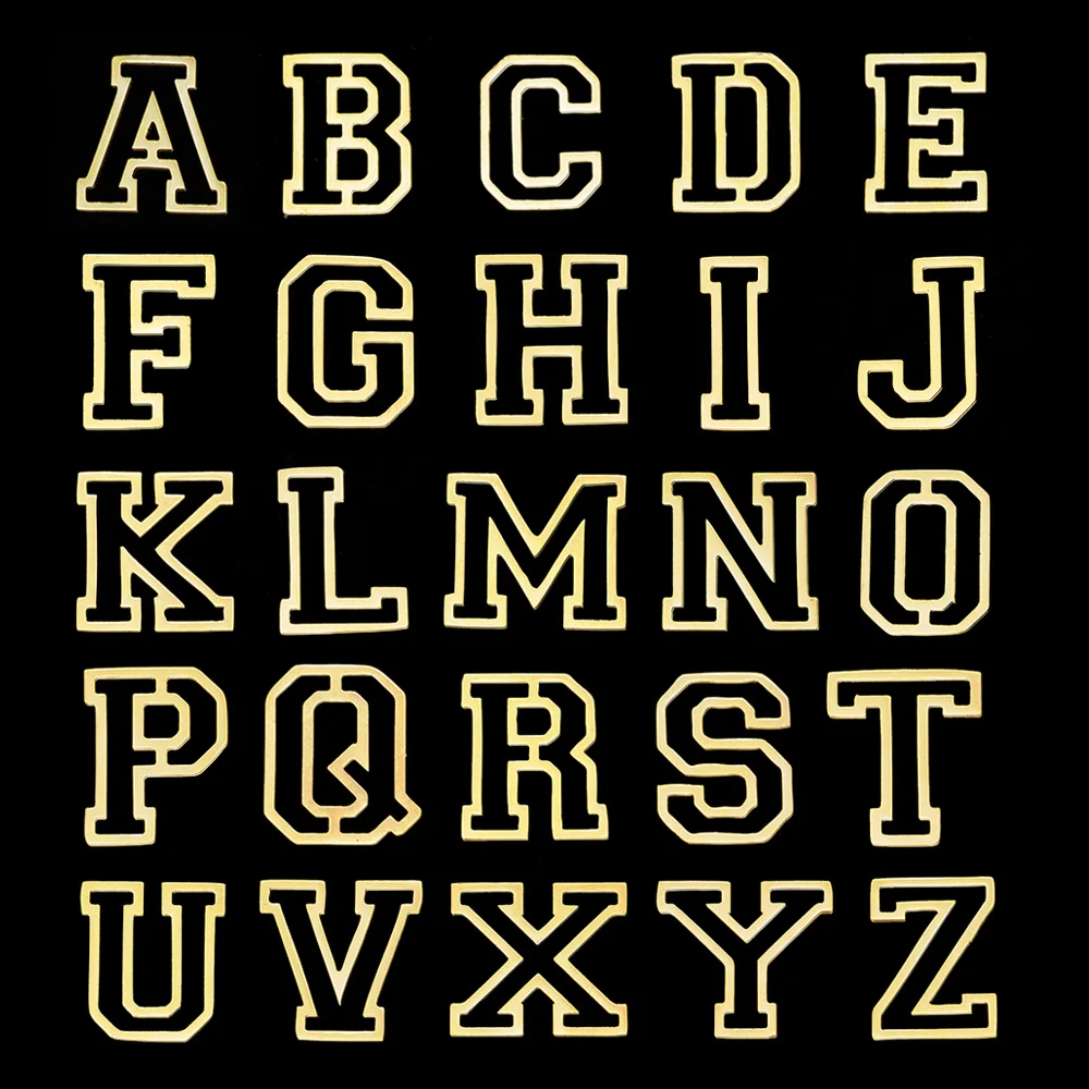 

26Pcs /Lot Gold Color Stainless Steel Alphabet Initial Letter Name Pendant Connector A-Z DIY Charms