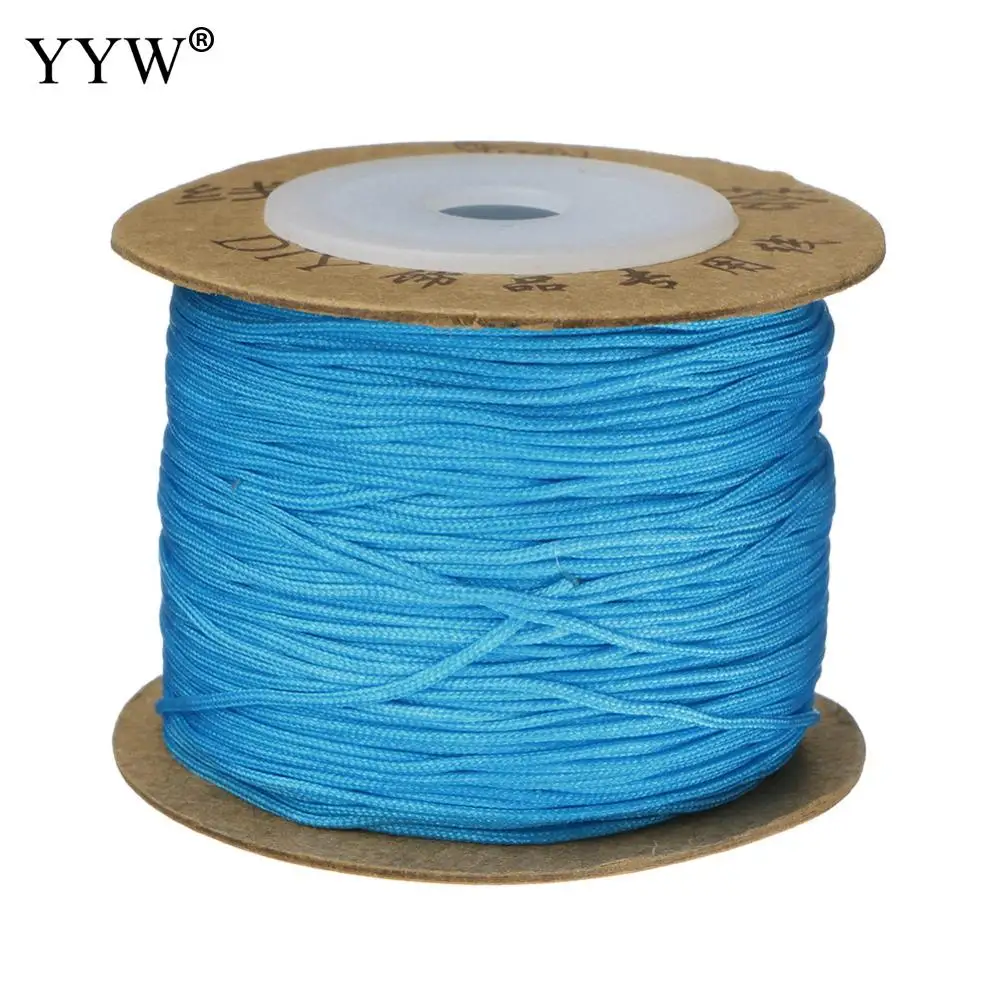 12pcs 100m/Spool 0.4/0.6mm Nylon Cord Thread Cord Plastic String Strap for DIY Rope Bead Necklace Bracelet Jewelry Making