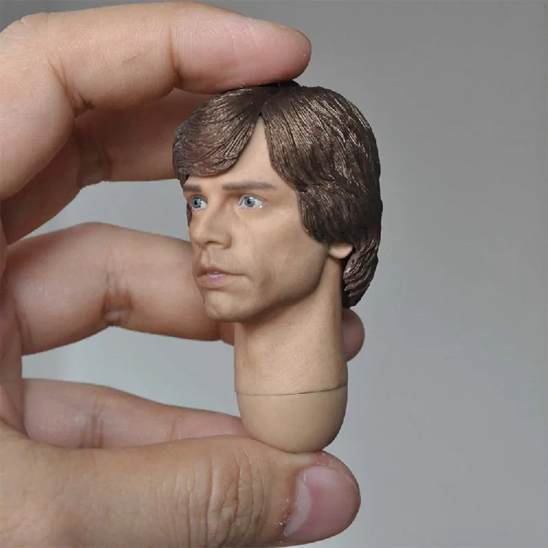 1/6 Luke Sw Head Sculpt Mark Hamill Hoofd Carving Met Lange Hals Model Fit 12 ''Mannelijke Action Figure Body poppen In Voorraad