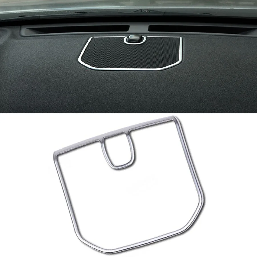 1Pc Car Front Dashboard Stereo Speaker Decorative Cover Frame Trim Sticker Fit For Land Rover Discovery Sport 2015 -2018 2019