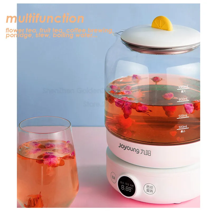 Joyoung 가정용 전기 주전자 건강 냄비, 다기능 건강 보존 냄비, 열 보존 물 보일러, 220V, 1L