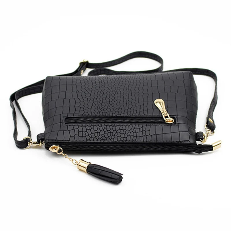 Fashion Alligator Pattern Shoulder Messenger Bags for Women PU Leather Handbag Small Phone Purse Crossbody Pack