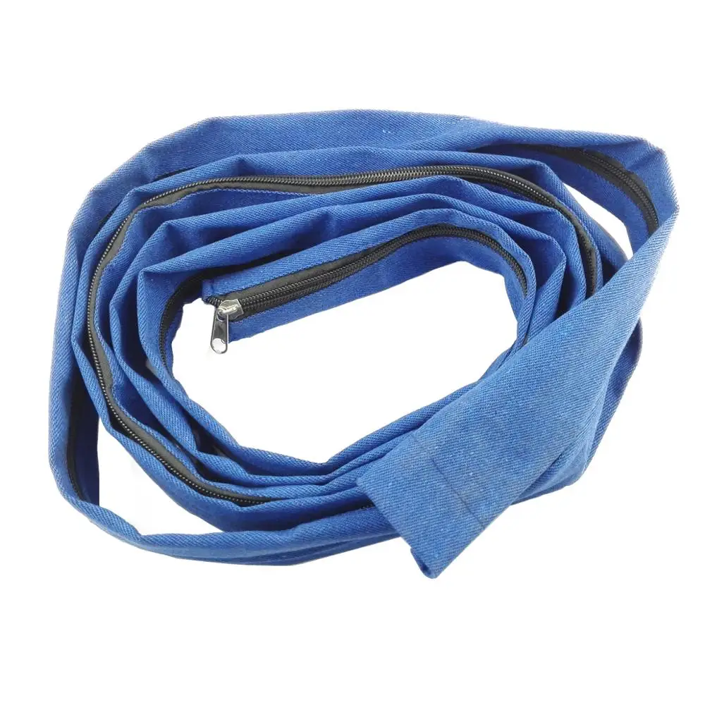 1PC Zipper Strip Welding Plasma Cutting Torch Jeans Cloth Cover Cable Hood 3.6M*5CM With Free Plastic Ribbon Fastener