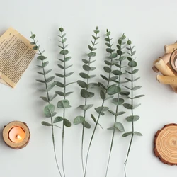 Fausses feuilles d'eucalyptus artificielles, fleur de cuir chevelu, décoration de photographie, ornements de fond, accessoires de prise de vue photo, accessoires