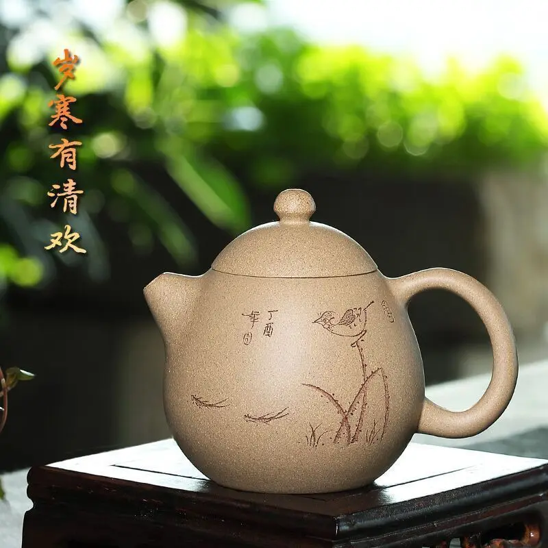 

★all hand recommended small capacity small household kung fu tea set the teapot pure manual undressed ore mud of the egg