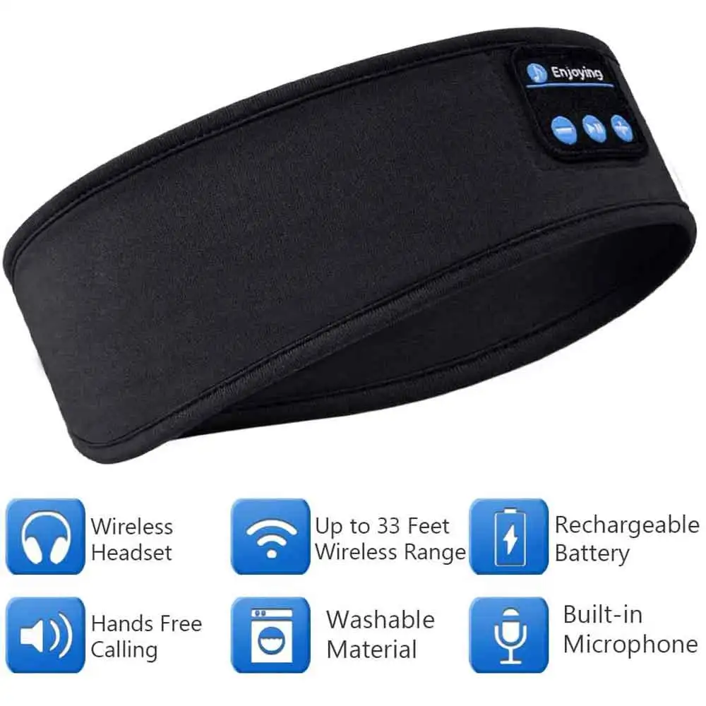 Dropshipping wholesale Soft Headband Wireless Music Sleeping Headsets Perfect for Workout Running Yoga