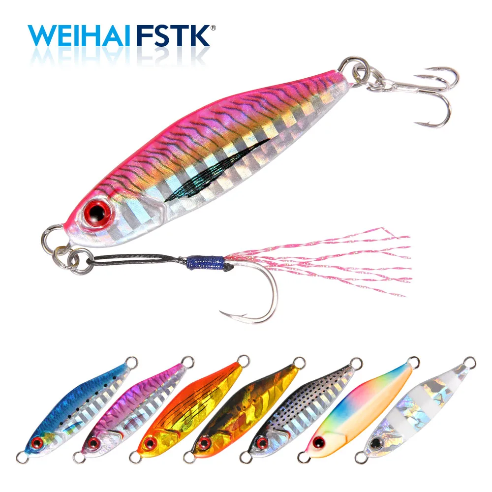 FSTK Micro Jig Lure Fishing Bait 3G 5G 7G 10G 15G Metal Cast Jigging Spoon Spinner Shore Casting Artificial Bait