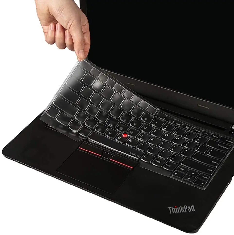 Keyboard Skin Cover Anti-Dust Film for Lenovo ThinkPad T480 T480S T490 T495 E480 E490 14 Inch with ThinkPad P43s Silicone TPU