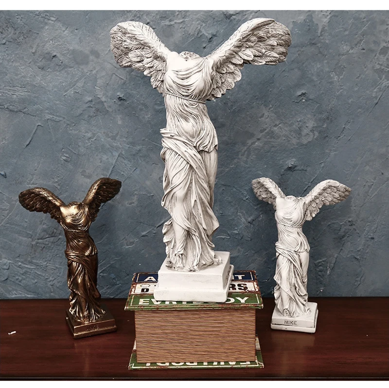 Europäische Siegesgöttin Figuren Skulptur Harz Handwerk Heimdekoration Retro abstrakte Göttin Statuen Ornamente Werbegeschenke – Detail 5