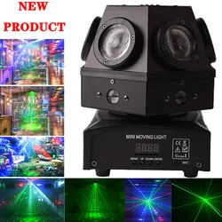 New Professional Christmas Stage Lights Beam DJ Disco LED Strobe Party Light DMX512 Sound Music  Laser Projector for Home Club