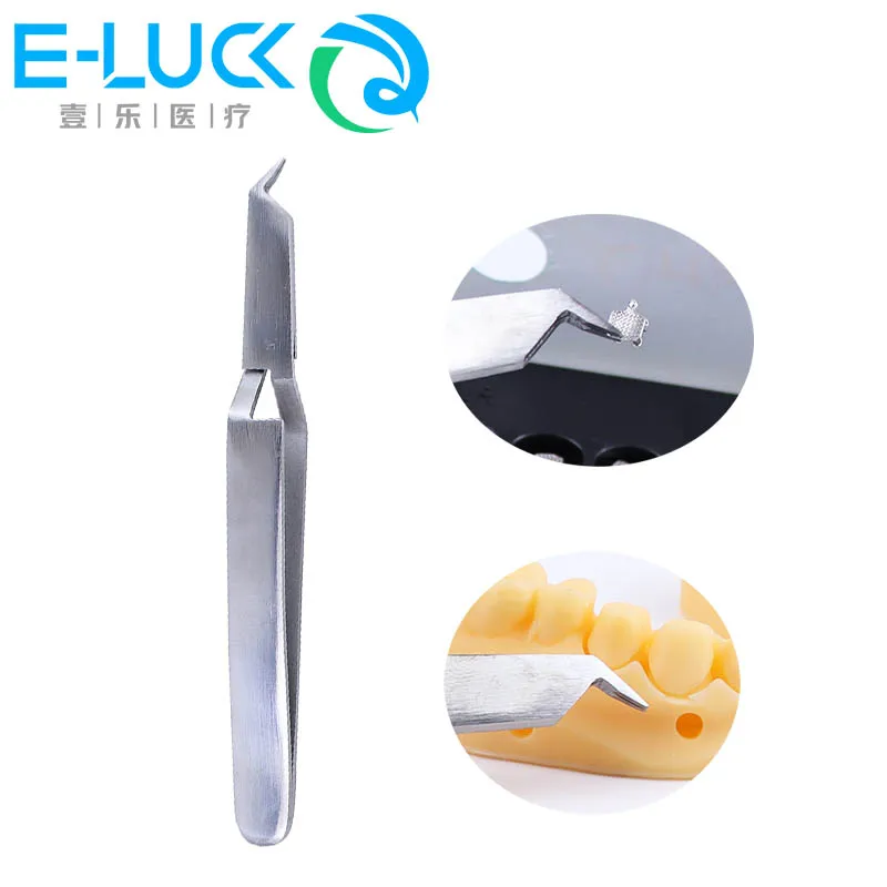 1Pcs Dental  Stainless Steel Bracket Tweezers/Orthodontic Buccal Tube Tweezer