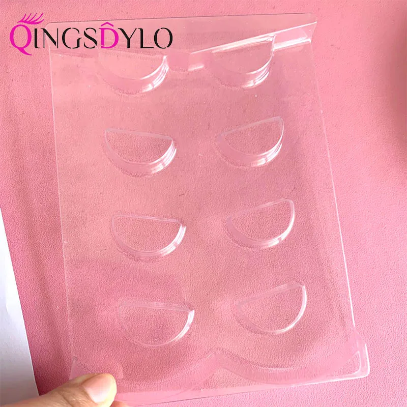 Clear Lash Trays Plastic Transparent Mink Lash holder Clear Acrylic Eyelash Tray