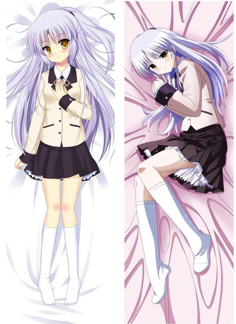 Anime Dakimakura Game  Angle beats Hugging Body Pillow Case Kawaii Loli Design Printed Pillow Cover Sexy Girl Home Bedding Waifu