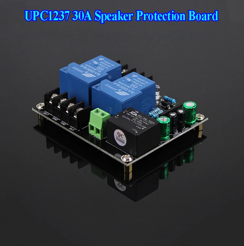 UPC1237 30A Audio Amplifier Speaker Protection Board With Power Integrated AC 85V-265V