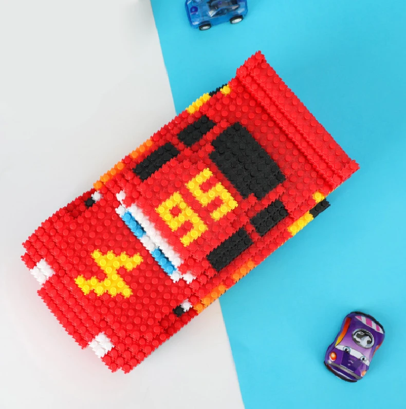 Aoger Disney Cartoon Pixar Cars 3 Diamond Building Blocks Lightning Mcqueen Cute Diy Model Connection Mini Bricks Car Blocks Toy