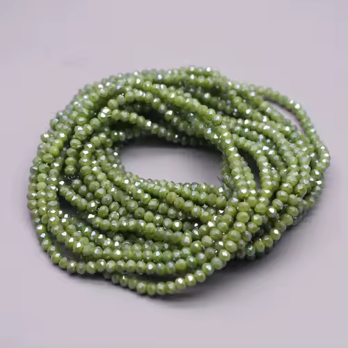 Yanqi 2 3 4mm Rondell Austria Faceted Crystal Beads Round Glass Beads Loose Spacer Beads for Jewelry Making DIY - Image 17