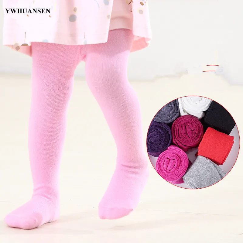 YWHUANSEN 0 to 24M Spring Autumn Girls Tights Solid Color Collant For Infants Multi Color Tights for Boys Newborn Baby Pantyhose