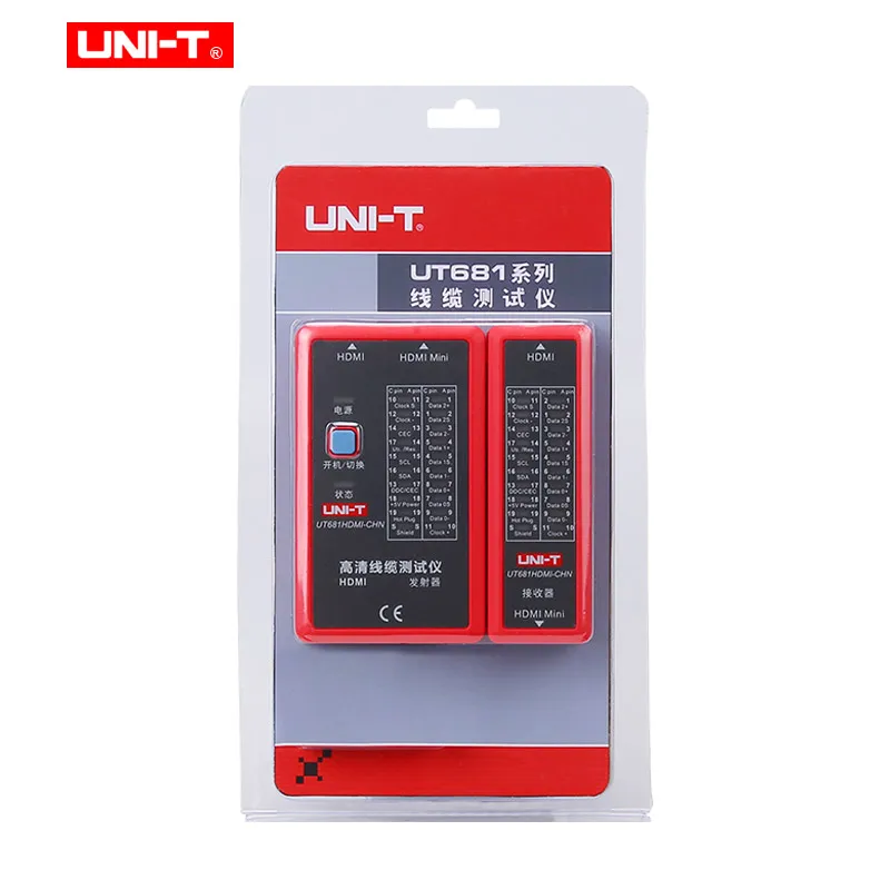 UNI-T UT681C/L/HDMI Cable tester for Ethernet/telephone/BNC/HDMI conducting,short-circuit,crossed or open-circuit test