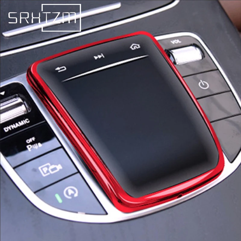 Car Accessories For Mercedes Benz E W213 C S V G GLC GLS Class W205 W222 X253 TPU Center Control Mouse Screen Protector Cove