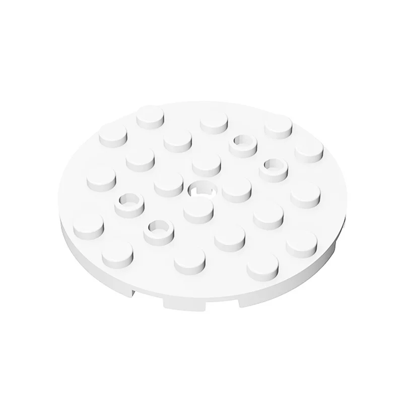 11213 Plate Round 6x6 With Hole Bricks Collections Bulk Modular GBC Toys For Technical MOC 1Pcs Gifts Buildings Blocks