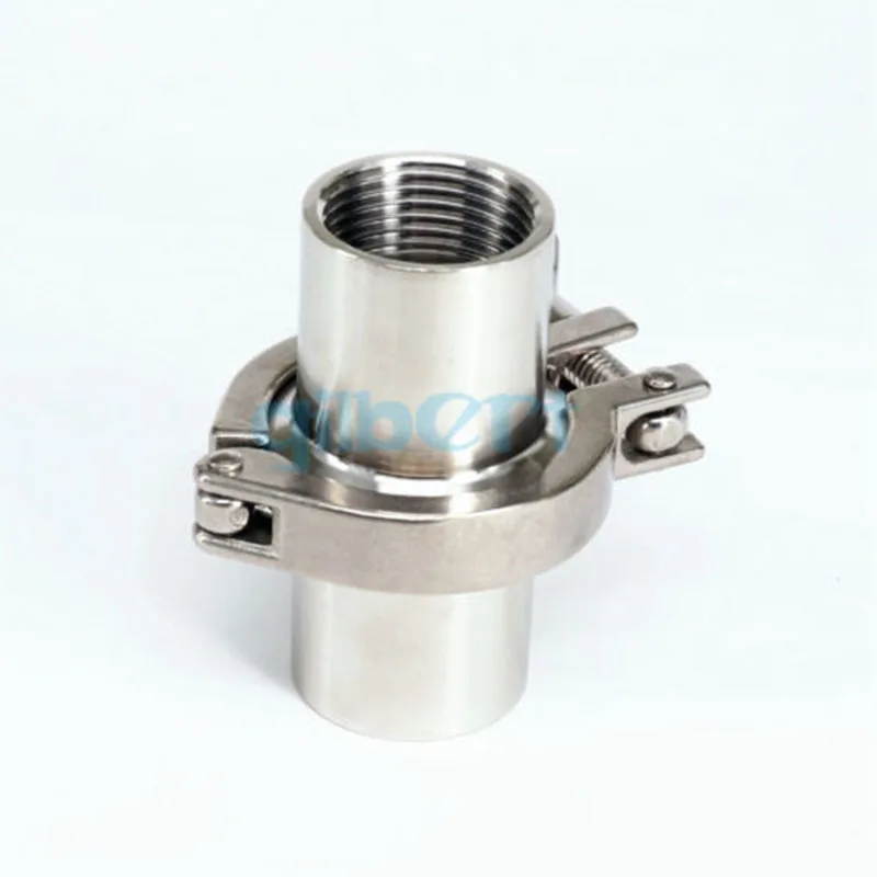 

2" BSPT Female x 2.5" Tri Clamp Set SUS304 Stainless Steel Assembly Sanitary Fitting Tri-Clover Home Brew