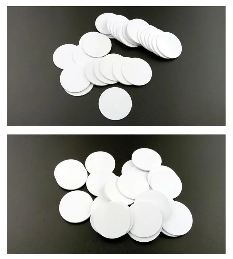100pcs RFID Coin Tags Diameter 18mm Em Tags ID 125khz Waterproof IP66 ISO EM4100 And Compatible