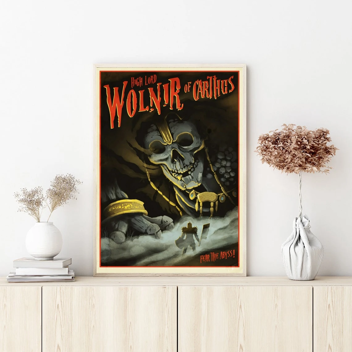 High Lord Wolnir Video Game Poster Wall Art Canvas Painting Bedroom Living Room Home Decoration (No Frame)