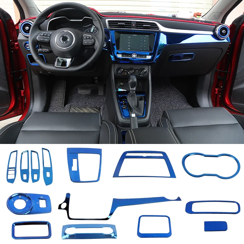 For MG ZS window button switch cover air outlet car center console frame gear shift panel  glove storage box lock switch trim