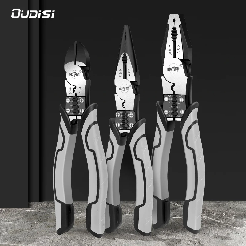 OUDISI pinze diagonali universali multifunzionali pinze per naso ad ago tronchesi universali strumenti Hardware per elettricisti