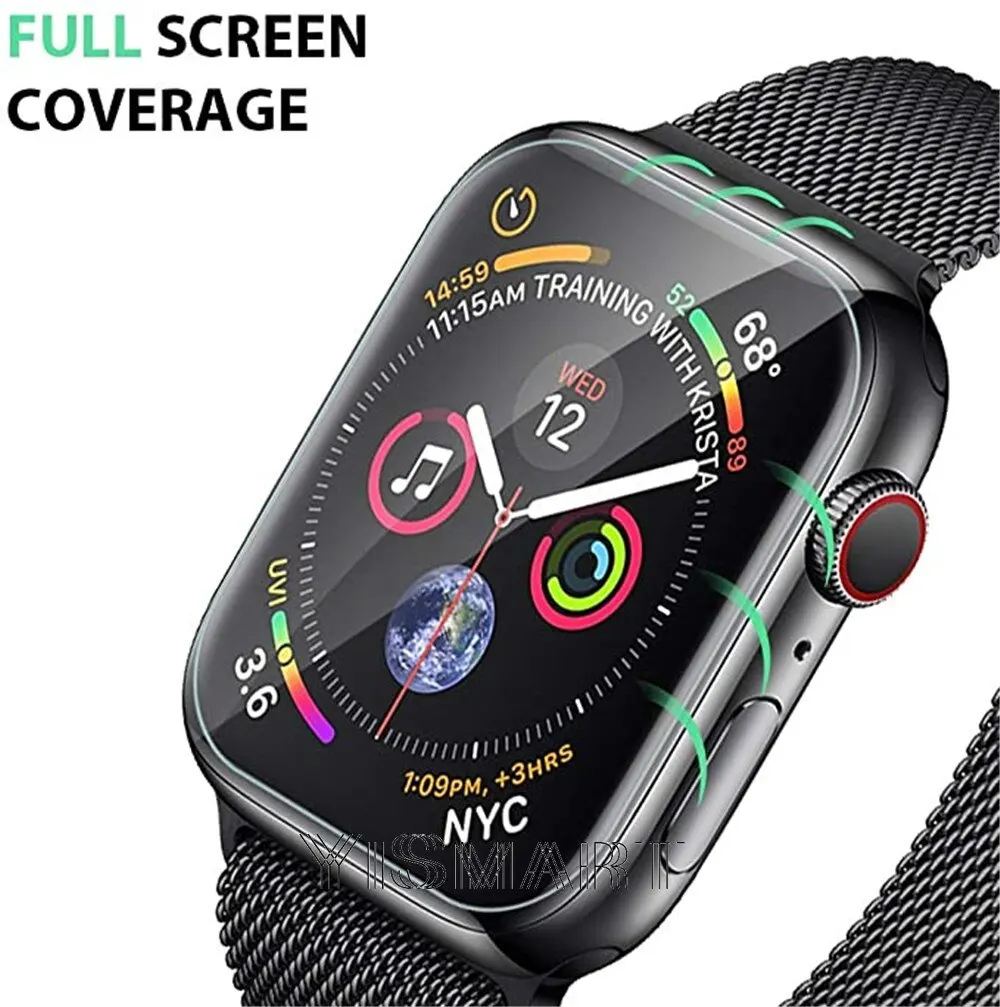 Ochraniacz ekranu do zegarka Apple Series 6 SE 5 4 HD przezroczysta folia ochronna TPU nie szkło do Watch 40MM 44MM