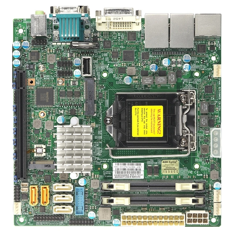 

X11SSV-Q Industrial Package motherboard for Supermicro Single-channel service mini-ITX Core I7 I5 I3 small board Q17