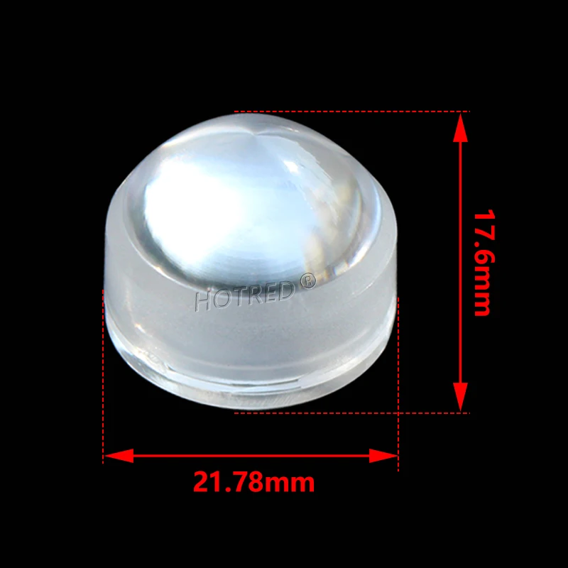 Lens XPE2XPG2 XML5050 XHP50/70 7070 1W3W5W 3030 3535 LED Lens Optical Epileds Semileds for Spot flashlight DIY 21.78mm 3 Degree