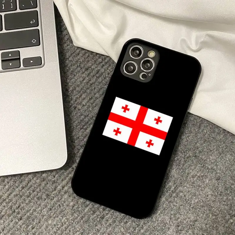 Georgia Flag Phone Case for iPhone 8 7 6S Plus X 5S SE 2020 XR 11 12 mini pro XS MAX