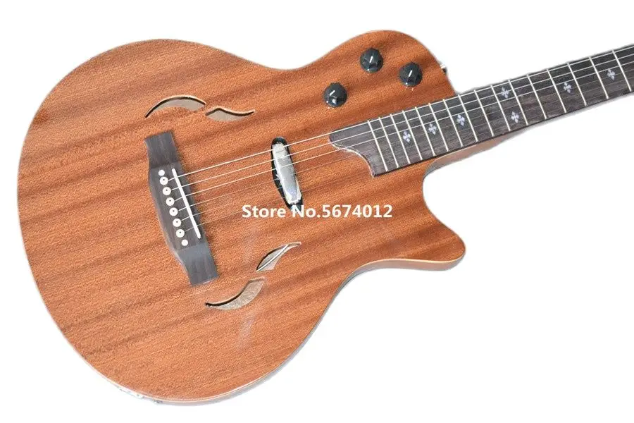 Heritage classic mahogany original wood color electric box guitar rose wood fingerboard free shipping