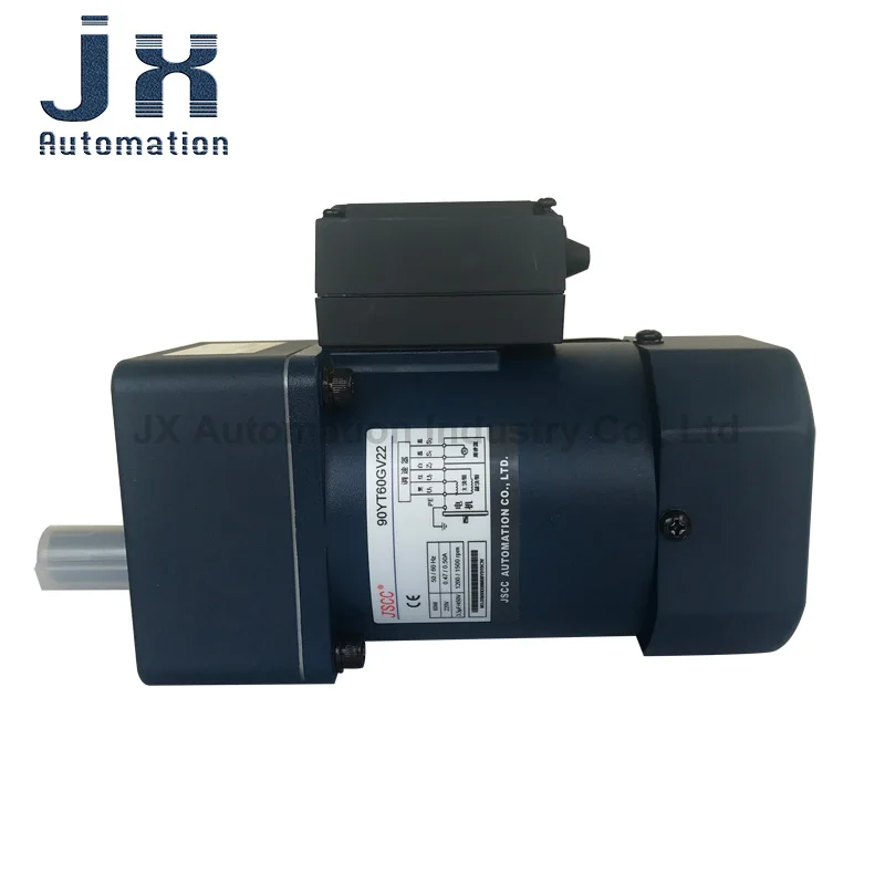 JSCC Speed Regulating Motor 90YT60GV22 90GF30H AC 220V Gear Motor with Speed Controller SF60E