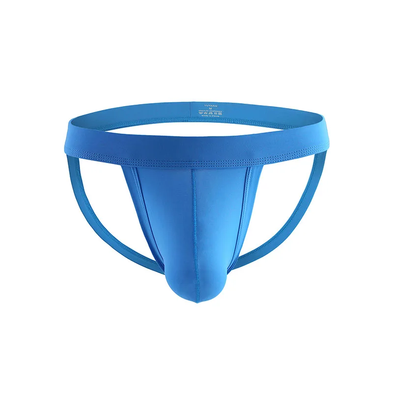 Ice Silk Man Thongs Sexy Behind Hollow Mens G-strings Solid Low Waist Soft Gay Male T-Back Mens Cueca Underwear Underpants